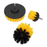 Ensemble de fixation de brosse de forage, brosse &agrave; r&eacute;curer &eacute;lectrique en Nylon, outil de nettoyage de carrelage de sol jaune