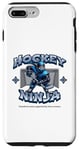 Coque pour iPhone 7 Plus/8 Plus Joueur ninja de hockey sur glace