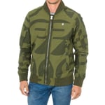 G Star Raw Mens Bomber jacket with contrasting mesh lining inside D01253 man - Green Cotton - Size X-Small