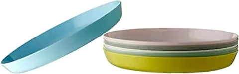 IKEA 804.613.80 Kalas Plastic Plate 6 Pack 19 x 2 centimetres Pastel Multi Colou