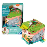 Ravensburger Play+ Roll & Play Sound Cube Wild Animals - Baby Toys 6 Months Up - Sensory Gifts for Boys & Girls