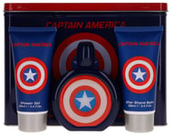 Capitan America By Marvel For Men Set: EDT+SG+ASB (3.4+3.4+3.4) Damaged Box New