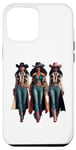 Coque pour iPhone 12 Pro Max Black Cowgirl Western Rodeo Melanin Black History Texas