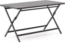 Torreta, Udendørs spisebord med udtræk, grafit, H74,5x140x70 cm, aluminium