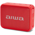 Aiwa BS-200RD Enceinte sans Fil Portable Bluetooth, stéréo sans Fil, imperméable, Couleur Rouge