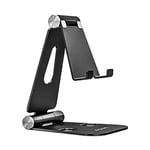 AISENS MS2PXL-096 Support de Table Taille XL réglable (2 PIVOTS) pour téléphone/Tablette Noir