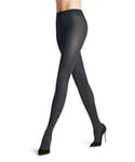 FALKE Women's Cotton Touch W TI Opaque Plain 1 Pair Tights, Grey (Graphite 3146) new - eco-friendly, L