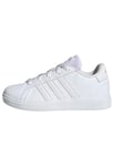 adidas Grand Court Lifestyle Tennis Lace-Up Shoes Chaussures, Cloud White/Cloud White/Grey One, 38 2/3 EU