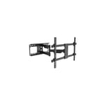 Meuble TV MBG H 3270-3 A - Noir - Support mural - 68.5 cm - 60 kg - De 82 à 178 cm