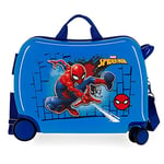 Marvel Spiderman Red Valise Enfant Bleu 50x39x20 cms Rigide ABS Serrure à combinaison 38L 2,1kgs 4 roues Bagage à main