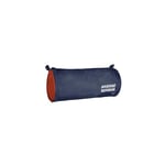 Ambar Trousse Circulaire Navy Blue Campus Inverse, Bleu et Rouge, 21x9x9cn, Classic