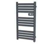 Sèche-serviette sec lames plates Anthracite - 500W