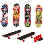 Trottifun - Set de Finger Skate - 031428 - Multicolore - Métal - Skateboard - Doigt - Jouet Enfant - Anniversaire - Cadeau - Planche à Roulette - 9,5 cm x 14 cm - À Partir de 3 Ans