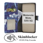 Skimblocker Motorola Moto G55 5G Plånboksfodral Design