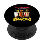 Funny Football Game Sports I'm Just Here For The Snacks PopSockets Adhesive PopGrip