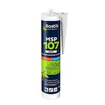 Bostik Mastic Colle de Fixation et d'Étanchéité MSP 107 – Collages Souples et Joints – Intérieur/ Extérieur – Multi-Matériaux – Technologie MS Polymères – Sans Solvant ni Isocyanates – Blanc – 290 ml