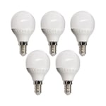 Xanlite - PACK5EV470P - Lot de 2 ampoules LED P45 - culot E14 - classique - Matière Plastique - Classe A+ - Faible Consommation - Installation Facile