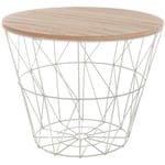 Atmosphera Créateur D'intérieur - Table à café filaire Kumi - 38 x 30,5 - Gris