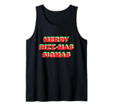 Merry Rizz Mas Sigmas- Gen Alpha Middle School Christmas Tank Top