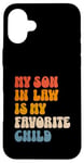 Coque pour iPhone 16 Plus Mon beau-fils est mon enfant préféré Humour familial drôle