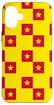 iPhone 16 Plus Red Yellow Stars Square China Color Chinese Mandarin Pattern Case