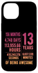 Coque pour iPhone 14 13e anniversaire garçons et filles drôle 13 ans