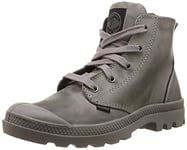 Palladium Pampa Hi Leather F, Boots Femme - Gris (674 Gray/Black), 36 EU