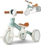 LOL-FUN Toddler Balance Bike for 1 2 Years Old, 4 in 1 Baby Bicycle for 1 to 4 3