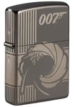 Zippo – James Bond 007, Black Ice – Essence Briquet Coupe-Vent, Rechargeable, dans Une boîte Cadeau de Haute qualité 60005397 Normal