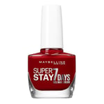 Maybelline New York – Vernis à Ongles Professionnel – Technologie Gel – Super Stay 7 Days – Teinte : Rouge Profond (06)