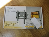 THOR 28081T Slim FIXED TV Wall Mount 24”- 43” Max 50Kg Tv Bracket