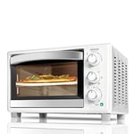 Cecotec Four à Convection Bake&Toast 570. Capacité pour 26 L, 1500 W, 6 modes, Pierre Spéciale pour préparer Pizza, Température jusqu’à 230 ºC et Temps jusqu’à 60 minutes, Noire. (Blanc)