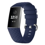 Fitbit Charge 3 flexibelt klockarmband i silikon - Blå