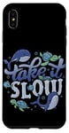 Coque pour iPhone XS Max Take it Slow Ocean Affirmation de soi Animaux marins Tortue Baleine