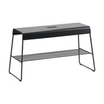 Zone Denmark A-bench outdoor bänk med hylla 45 cm Black