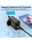 VENTION USB-laturilohkon pikalataus 3.0 22.5W Fast Wall Brick Adapteri, joka on yhteensopiva iPhonen, IPadin, Note10/9:n, Galaxy S21/S20/S10/S9/S8-Blackin kanssa