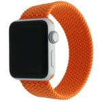 Bracelet Pour Apple Watch 38mm/40mm/41mm Series 8 Se 7 6 5 4 3 2 1 - Boucle Unique Tressé Doux Orange - Taille S - E.F.Connection