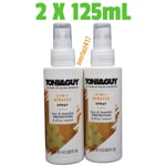 Toni & Guy 5-in-1 Miracle Heat&Humidity Protection Spray & Frizz Control,2x125mL