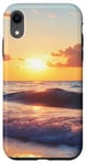 Coque pour iPhone XR Coque de téléphone au motif de coucher de soleil côtier