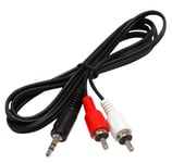 Aerzetix: Câble cordon adaptateur jack stéréo - RCA phono audio mâle-mâle 1.5m 1,5 mètres