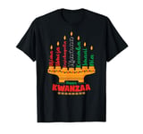 Kinara Seven Candles Principles Of Kwanzaa Happy Kwanzaa T-Shirt