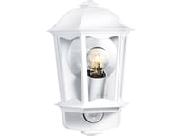 Steinel L 190 S 644512 Vägglampa Utomhus Med Rörelsesensor Energisparlampa, Led (Rgb) E27 100 W Vit