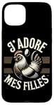 Coque pour iPhone 15 Plus Humour Poule Jardin Poules