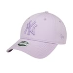 New Era NY Yankees League Essentials Womens Lilac 9FORTY Adjustable Cap Dam