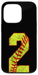 Coque pour iPhone 13 Pro Softball #2 Fast Pitch Love Softball Joueur préféré de la maman