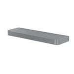 Floating Narrow Shelf Wall Storage Shelves Bookshelf Holds up to 2 kg, 50 x 14.5 x 3.8 cm MDF White, Black, Grey in Matt and Oak Effect (Matt Grey)