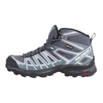 Salomon X Ultra Pioneer Mid Gore-Tex Women's Hiking Waterproof Shoes, All weather, Secure foothold, and Stable & cushioned, Ebony, 7.5