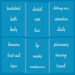 The Home Edit by iDesign 18-Piece Pre-printed Handwritten Script Clear Labels for Bathroom and Laundry