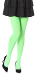 Bellivalini Collant en Microfibre Femme 100 DEN BLVFI1003 (Neon Citron Vert, XXL (Taille du Fabricant: 6))