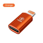 Elough-Adaptateur Otg Pour Iphone 14,13,12,11,Usb C Femelle Vers Pluie Mâle,Type C,Charge Rapide,Convertisseur Haute Vitesse - Type 1pcs Orange